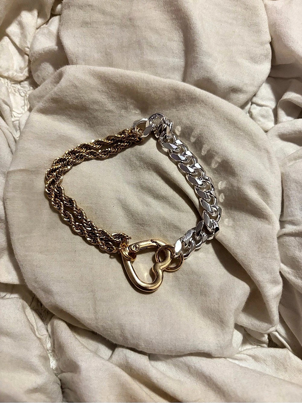 Two-Tone Chain Bracelet Like New
